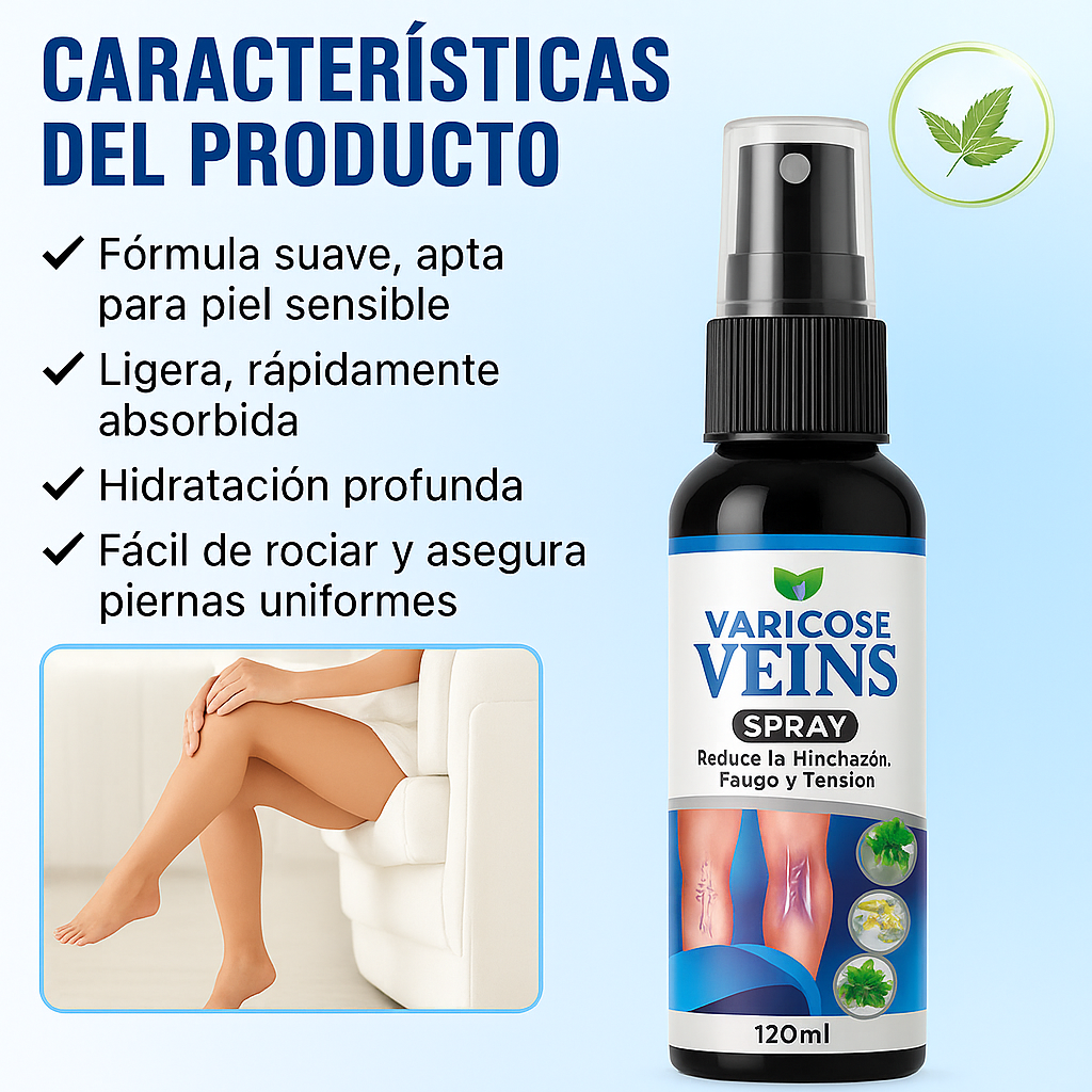 SPRAY VENAS VARICES 120 ML  + SPLASH RELAJANTE 60 ML