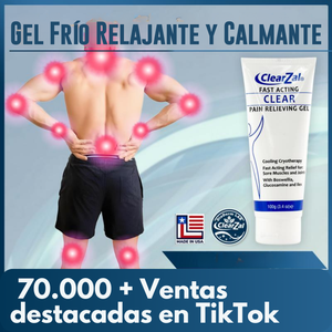 Gel Analgésico ClearZal de Acción Rápida