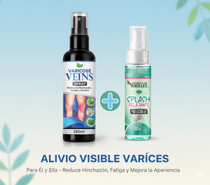 SPRAY VENAS VARICES 120 ML  + SPLASH RELAJANTE 60 ML